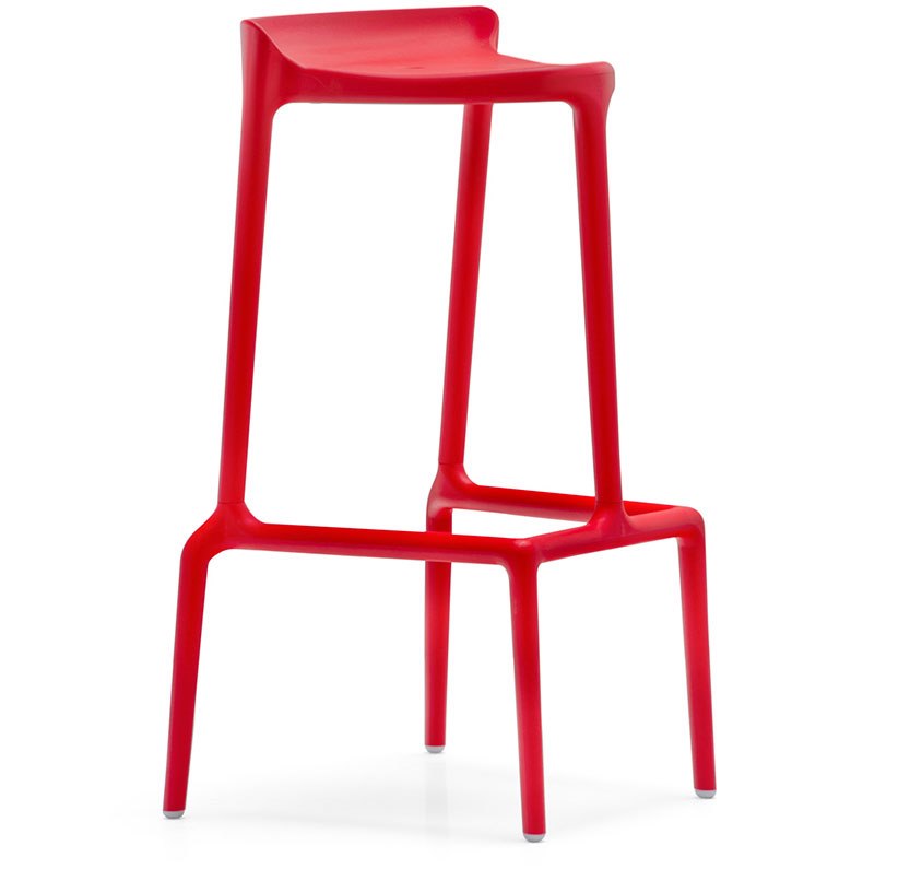 Barpall Happy 490, sh.75 cm, stapelbar, röd