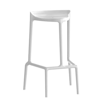 Barpall Happy 490, sh.75 cm, stapelbar, vit