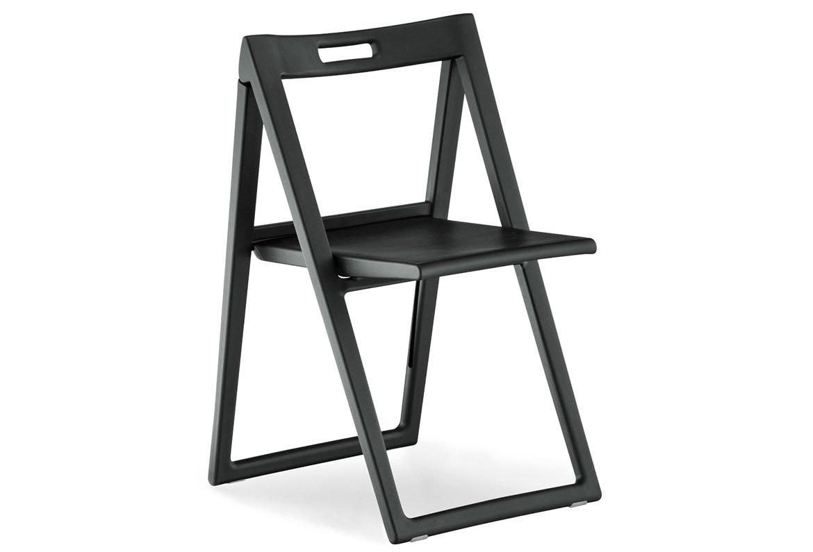 Stol Enjoy 460, sh.45 cm, fällbar, svart