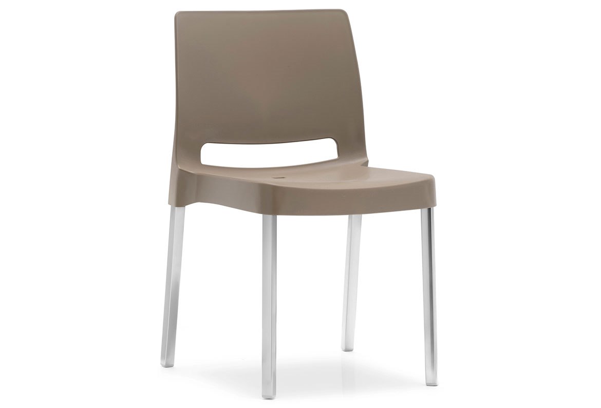 Stol Joi, sh.46 cm, stapelbar, brun