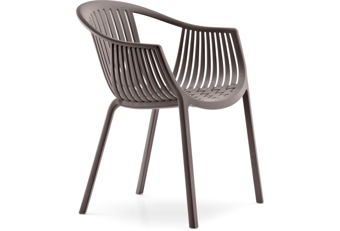 Karmstol Tatami, sh.44 cm, stapelbar, brun