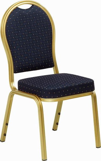 Bankettstol Premium, Blå/guld
