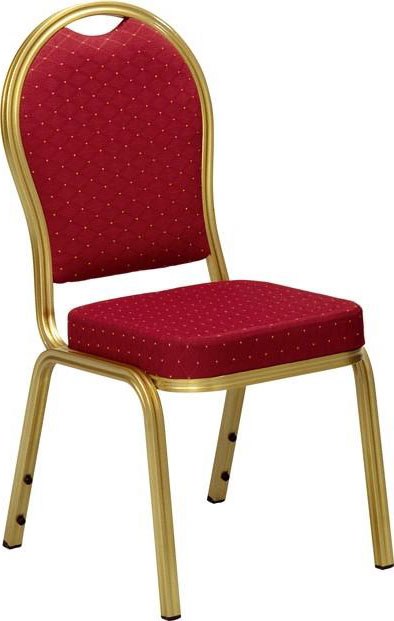 Bankettstol Premium, Röd/guld