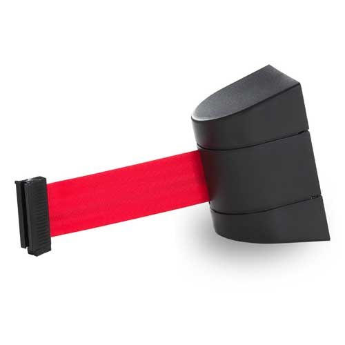 Väggkassett med plastskal i svart rött band 5 m