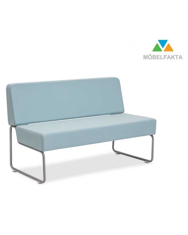 Modulsoffa play bredd 130 cm, djup 65 cm, kromat stativ