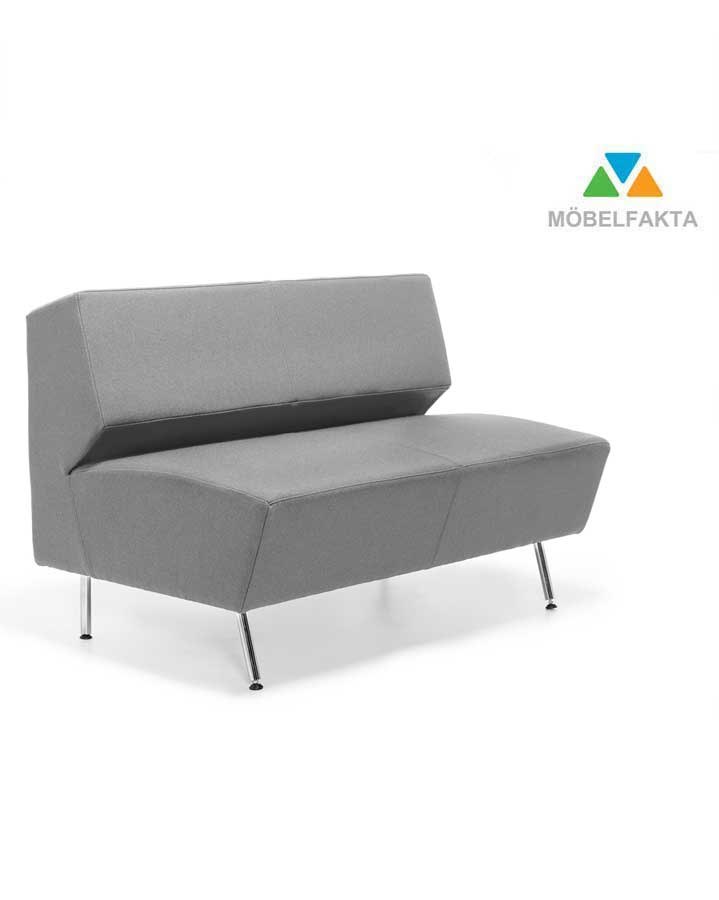 Modul sofa Support bredde 120 cm, ben i krom, valgfritt farge stoff/kunstskinn