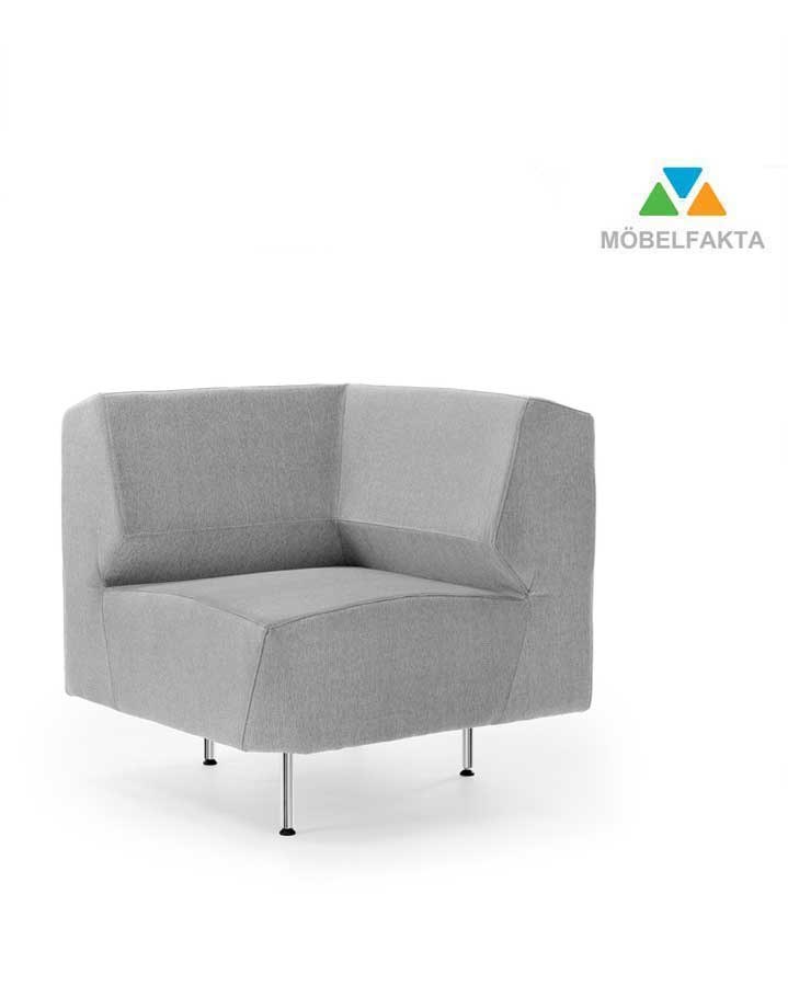 Modul sofa Support hjørnemodul, ben i krom, valgfritt farge polstring