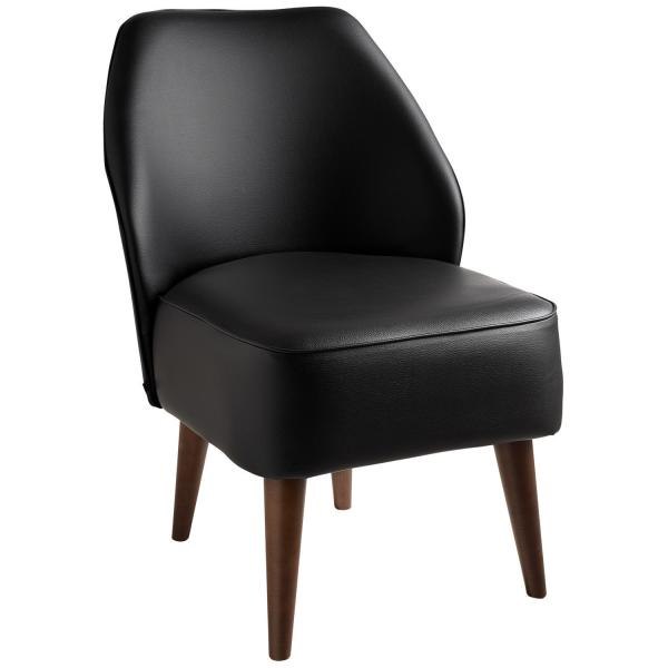 MG Furniture Fåtölj Öland svart konstläder