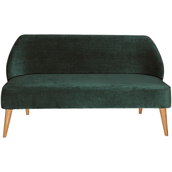 3- sits soffa Öland i sammet, grangrön