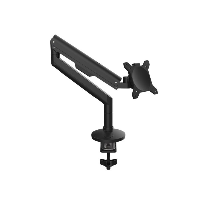 Monitorarm för 1 skärm, justerbar gasarm, svart