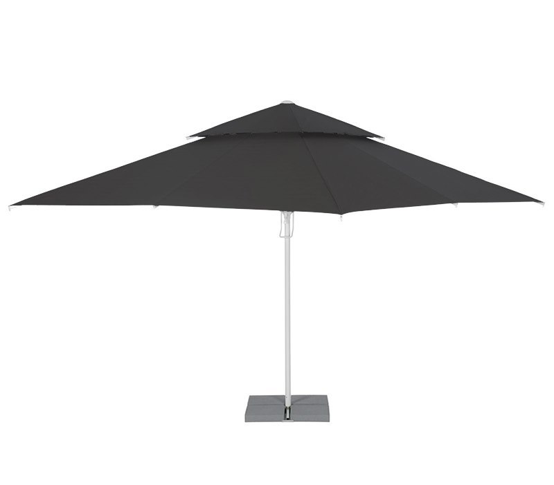 Parasoll 4x4 m, svart