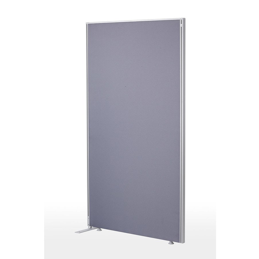 Skärmvägg EW, tygklädd, grå, 163 x 80 cm