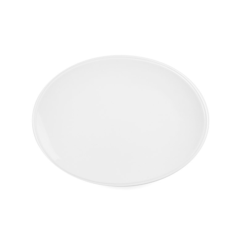 Tallrik Letho, 30x22,5 cm, flat, vit