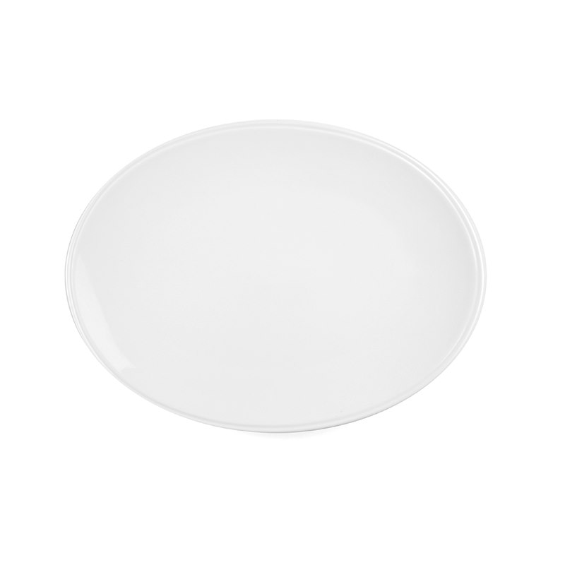 Tallrik Letho, 35x26,5 cm, flat, vit