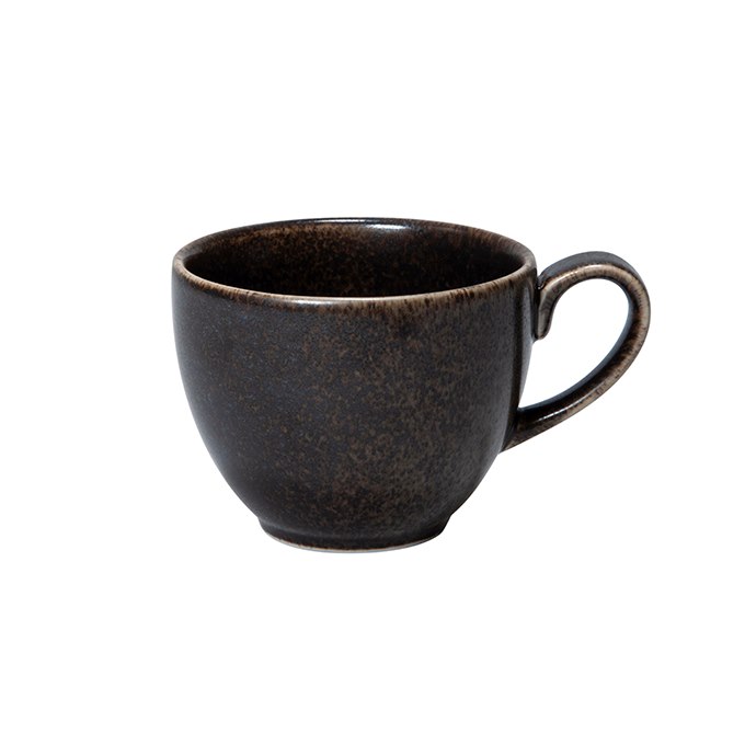 Kaffekopp Rhea 20 cl fältspatporslin brun/svart