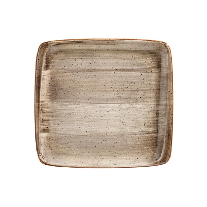 Tallrik Terrain, 15x14 cm, flat, rektangulär, upphöjd kant