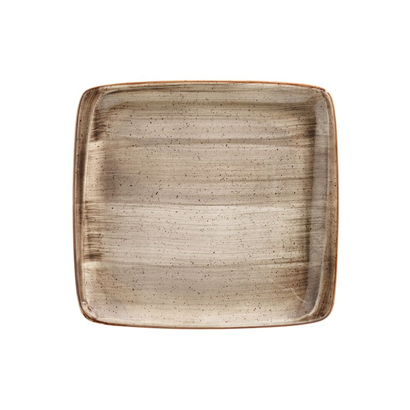 Tallrik Terrain, 22x20 cm, flat, rektangulär, upphöjd kant