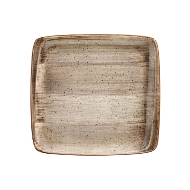 Tallrik Terrain, 27x25, flat, rektangulär, upphöjd kant