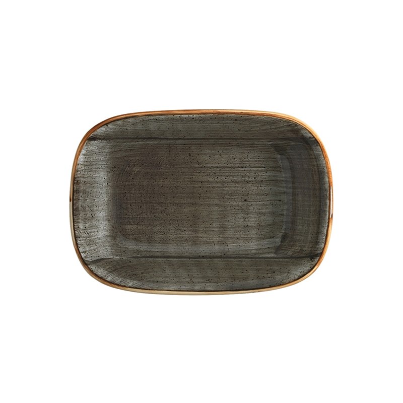 Tallrik Space, 14x10 cm, flat, rektangulär, upphöjd kant