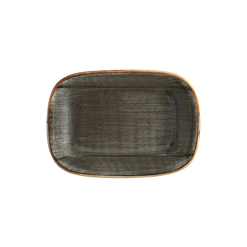Tallrik Space, 17x11,5 cm, flat, rektangulär, upphöjd kant