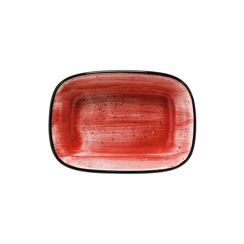 Tallrik Passion, 17x11,5 cm, flat, rektangulär, upphöjd kant