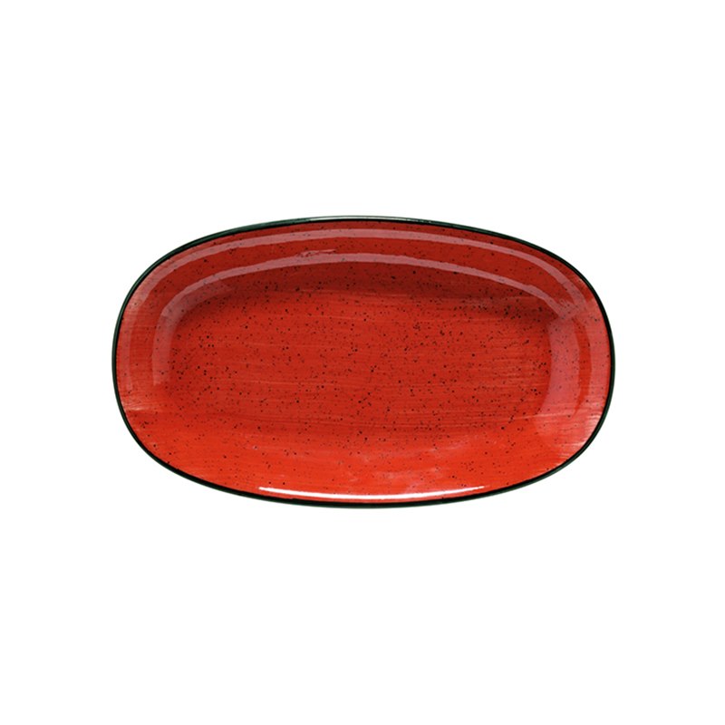Tallrik Passion, 24x14 cm, flat, oval, upphöjd kant