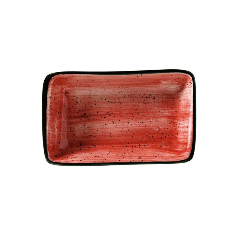 Tallrik Passion, 15x9 cm, flat, rektangulär, upphöjd kant