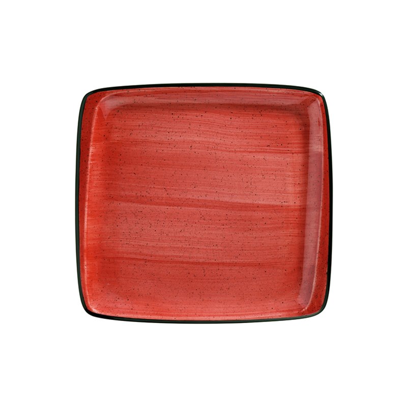Tallrik Passion, 15x14 cm, flat, rektangulär, upphöjd kant