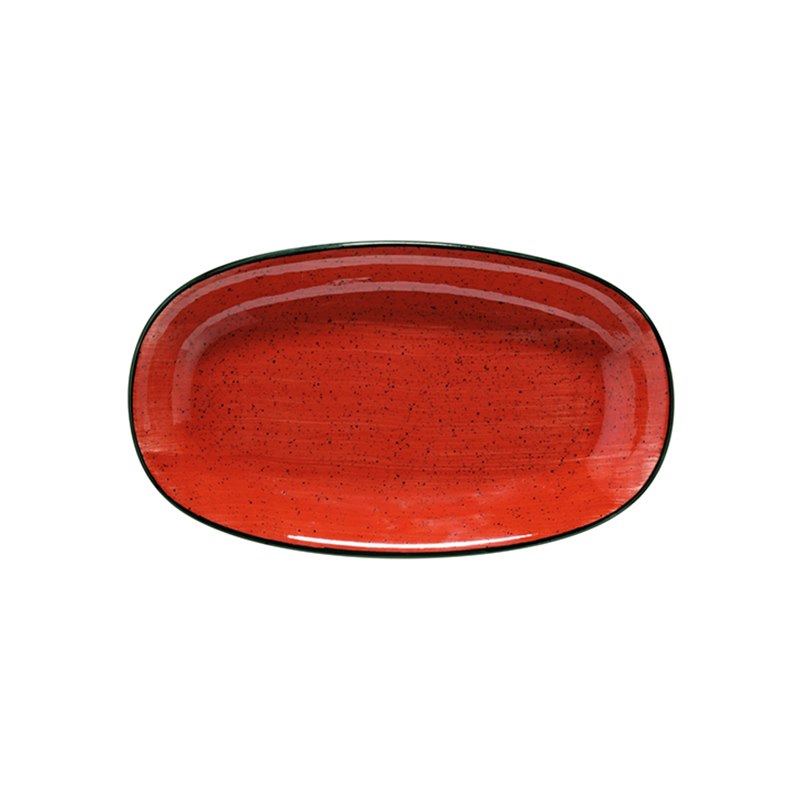 Tallrik Passion, 34x19 cm, flat, oval, upphöjd kant