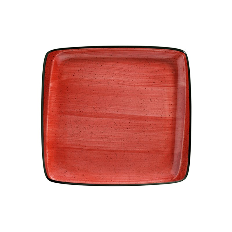 Tallrik Passion, 27x25 cm, flat, rektangulär, upphöjd kant