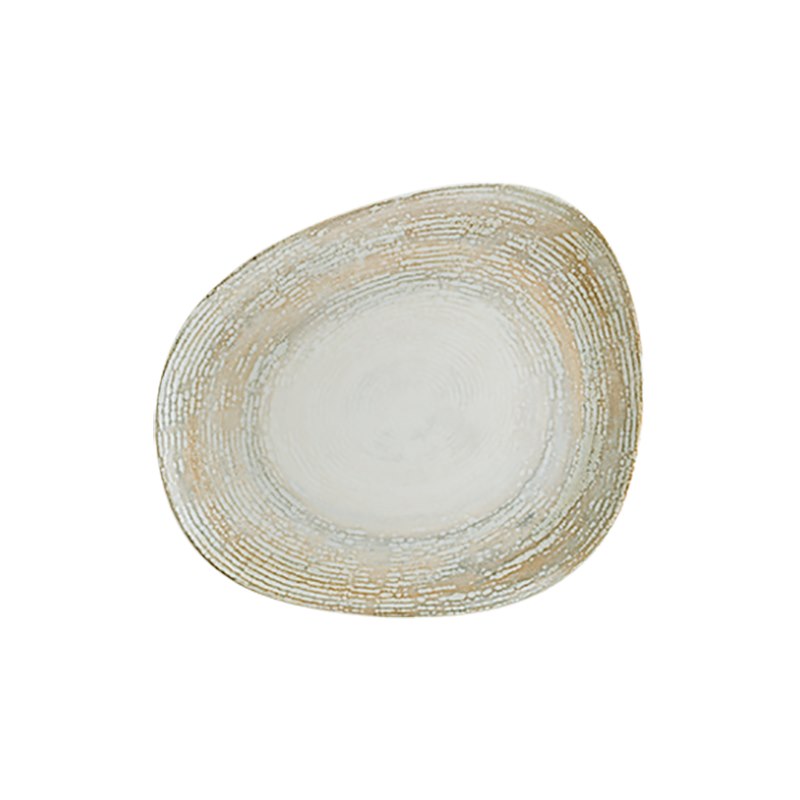 Tallrik Patera, dia 33 cm, flat, asymmetrisk