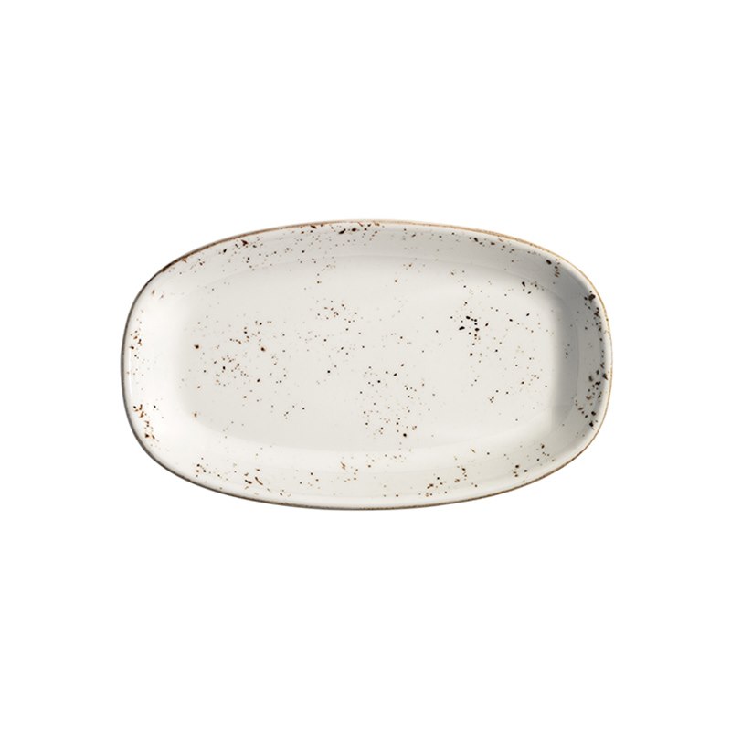 Tallrik Grain, 15x8,5 cm, flat, oval, upphöjd kant
