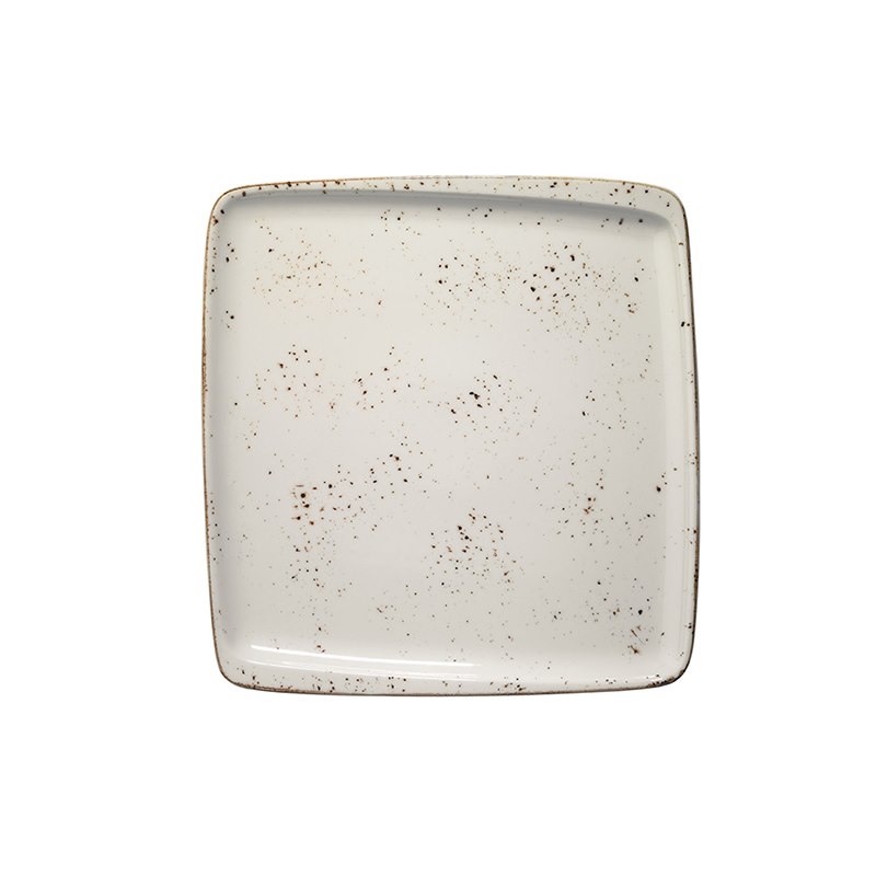 Tallrik Grain, 22x20 cm, flat, rektangulär, upphöjd kant