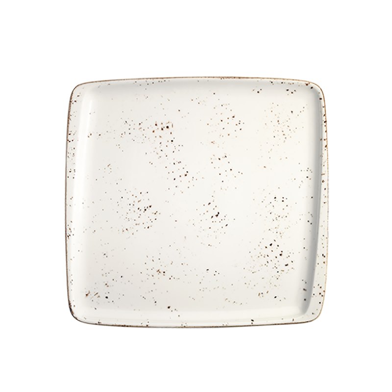 Tallrik Grain, 27x25, flat, rektangulär, upphöjd kant