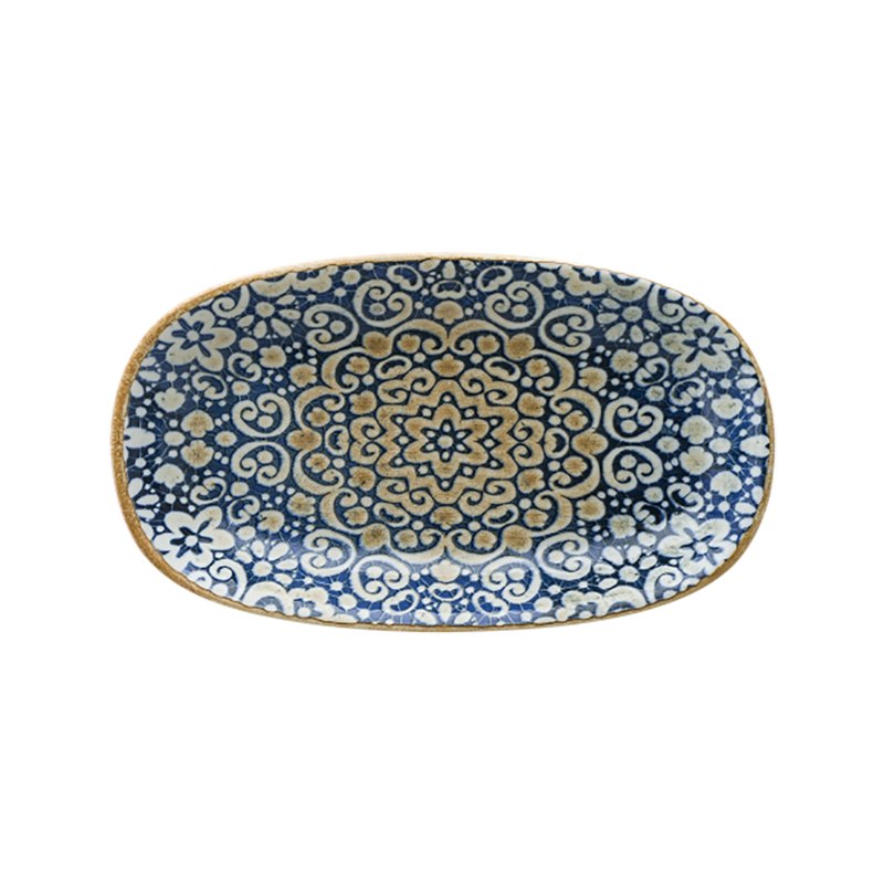 Tallrik Alhambra, 24x14 cm, flat, oval, upphöjd kant