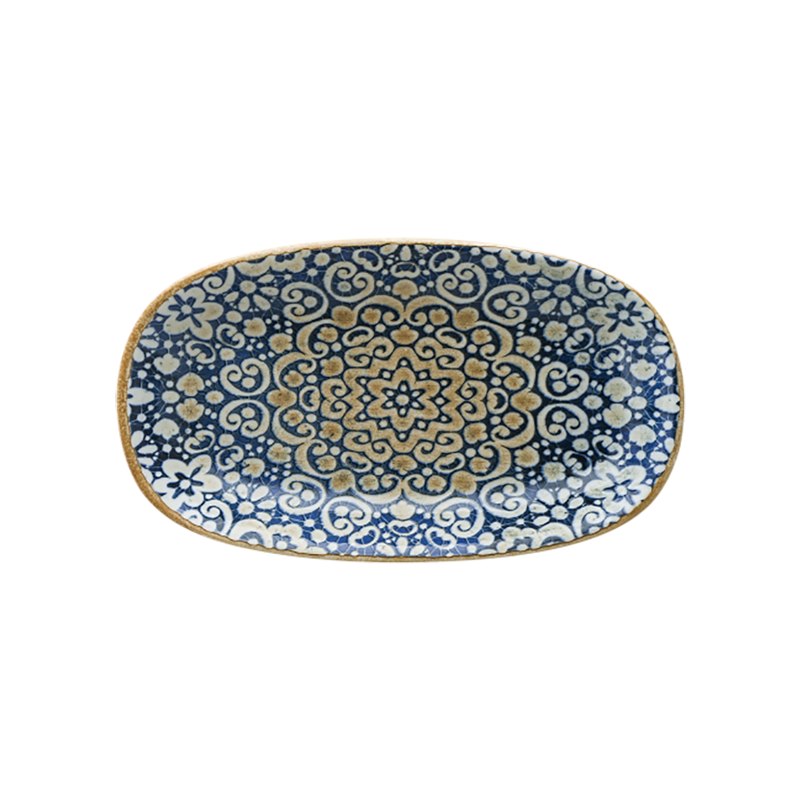 Tallrik Alhambra, 34x19 cm, flat, oval, upphöjd kant