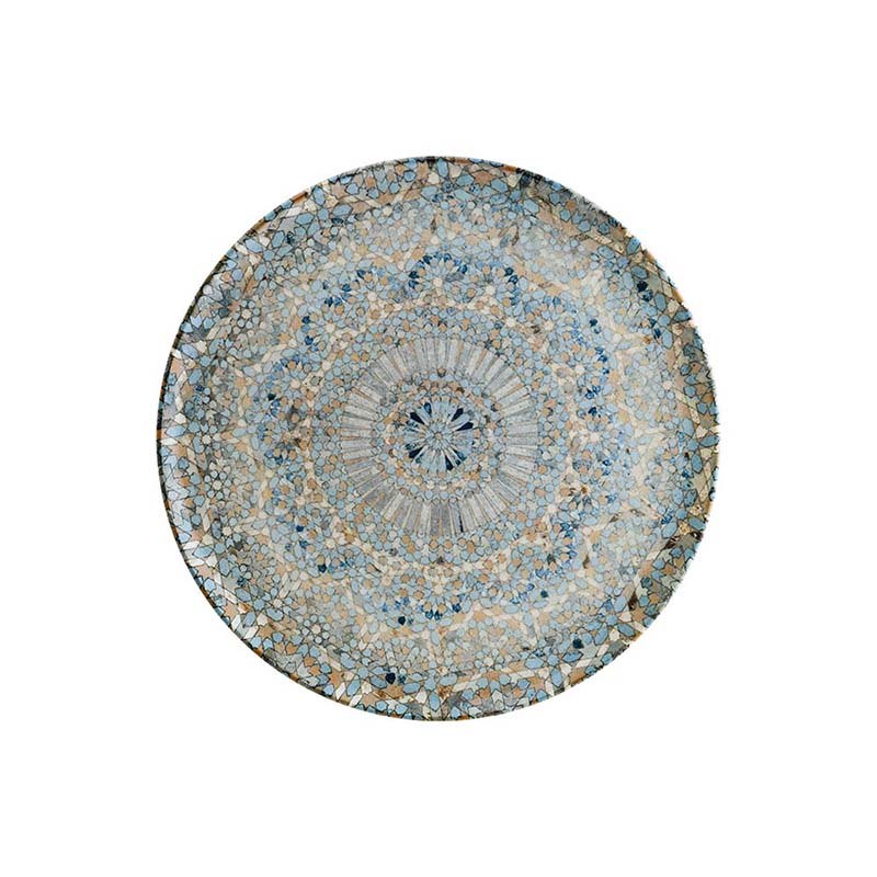 Pizzatallrik Mosaik, dia 32 cm, flat, rund