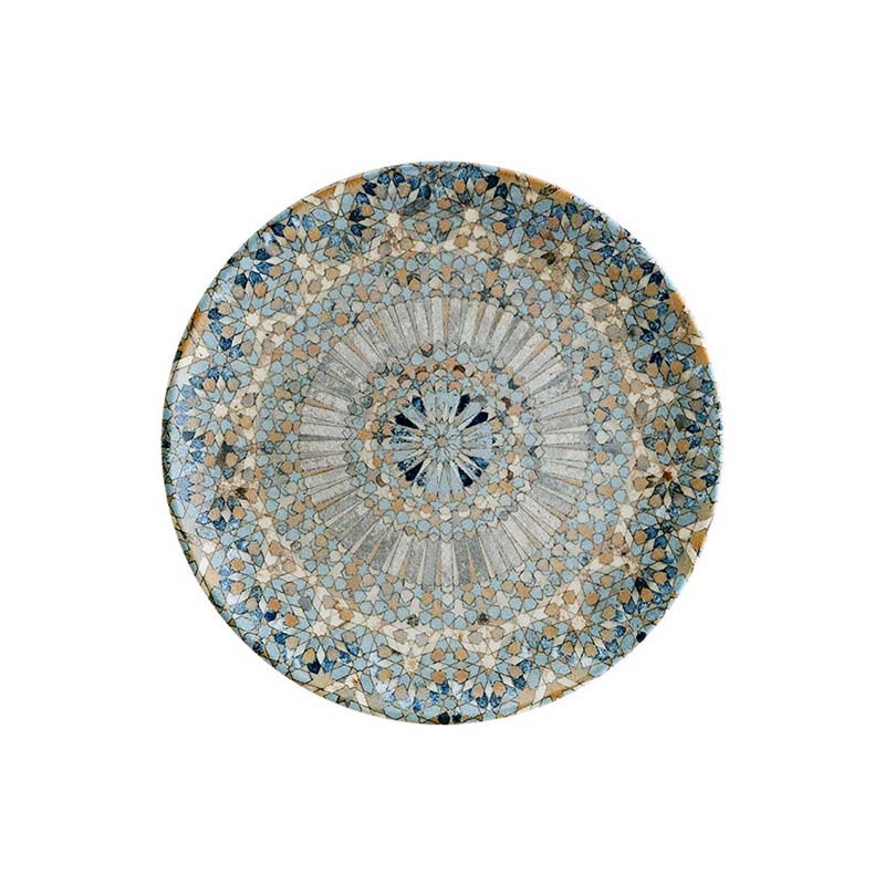 Tallrik Mosaik, dia 17 cm, flat, rund