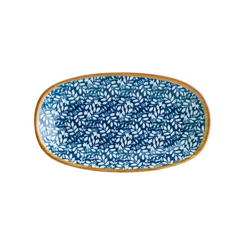 Tallrik Calif Lupin, 15x8,5 cm, flat, oval, upphöjd kant