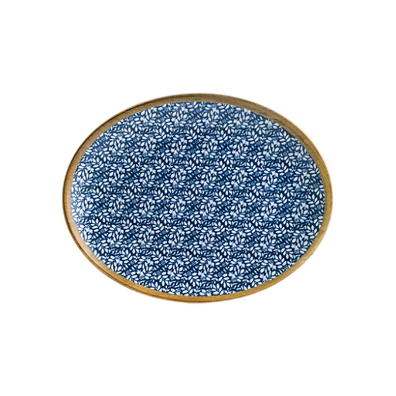 Tallrik Calif Lupin, 36x28 cm, flat, oval, upphöjd kant