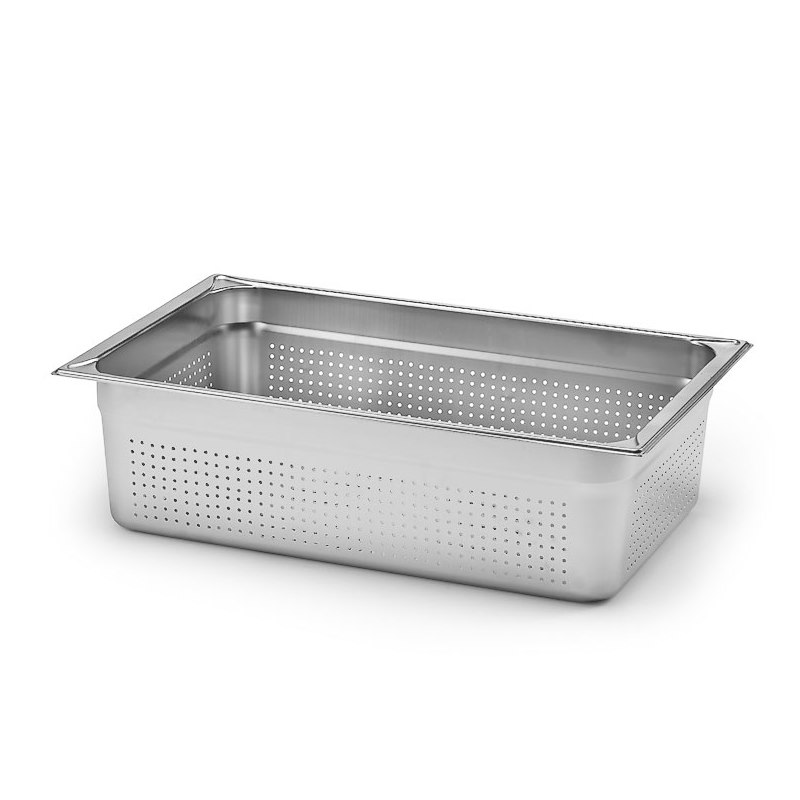 Kantin, GN 1/1, 150 mm, utan handtag, perforerad, rostfritt
