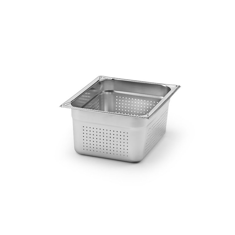 Kantin, GN 1/2, 150 mm, utan handtag, perforerad, rostfritt