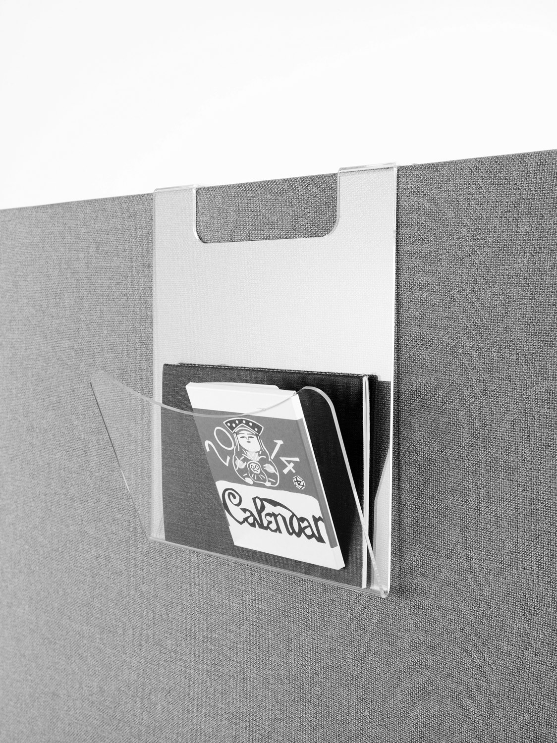 Postkasse for skjerm 30 eller 50 mm, gjennomsiktig akryl, 250x300x120