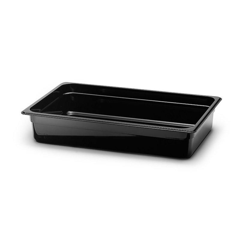 Polykarbonat kantin, GN 1/1, 100 mm, svart