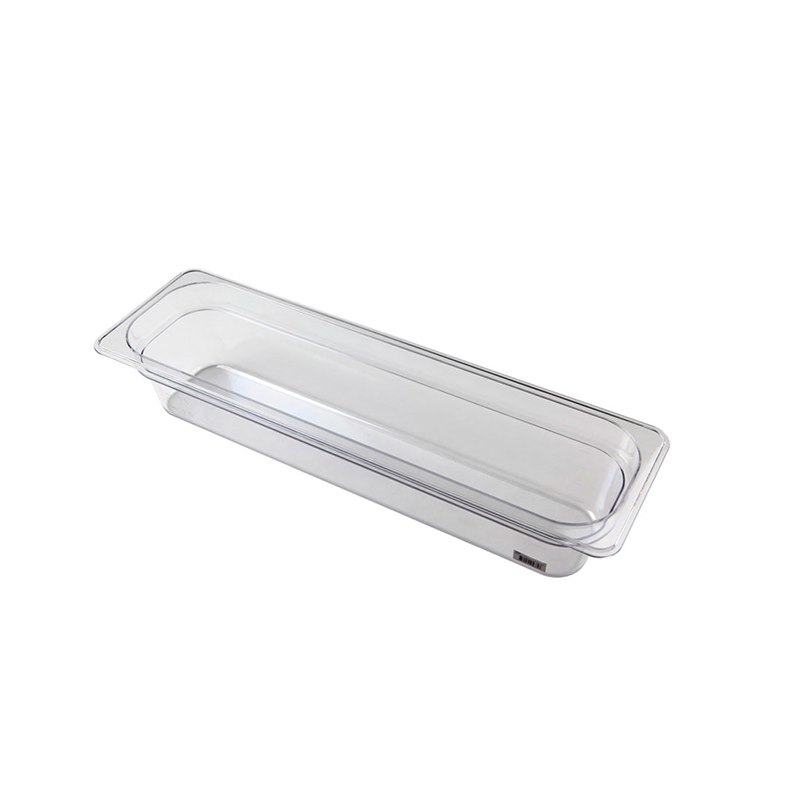 Polycarbonat kantin, GN 2/4, 100 mm, transparent