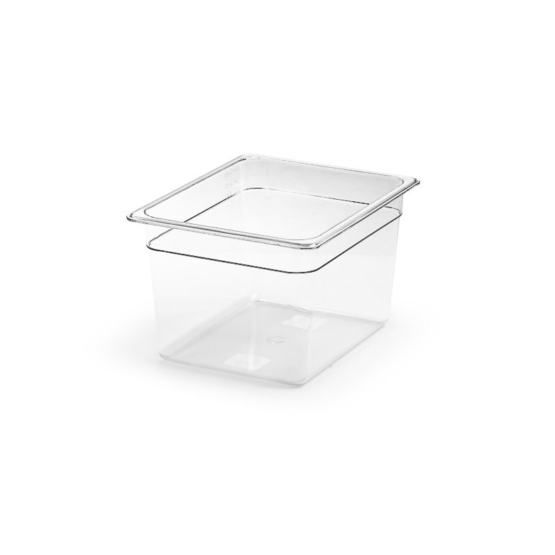 Polykarbonat kantin, GN 1/2, 200 mm, transparent