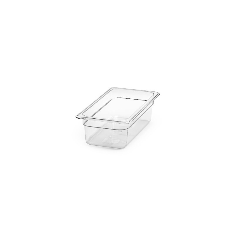 Polykarbonat kantin, GN 1/3, 100 mm, transparent