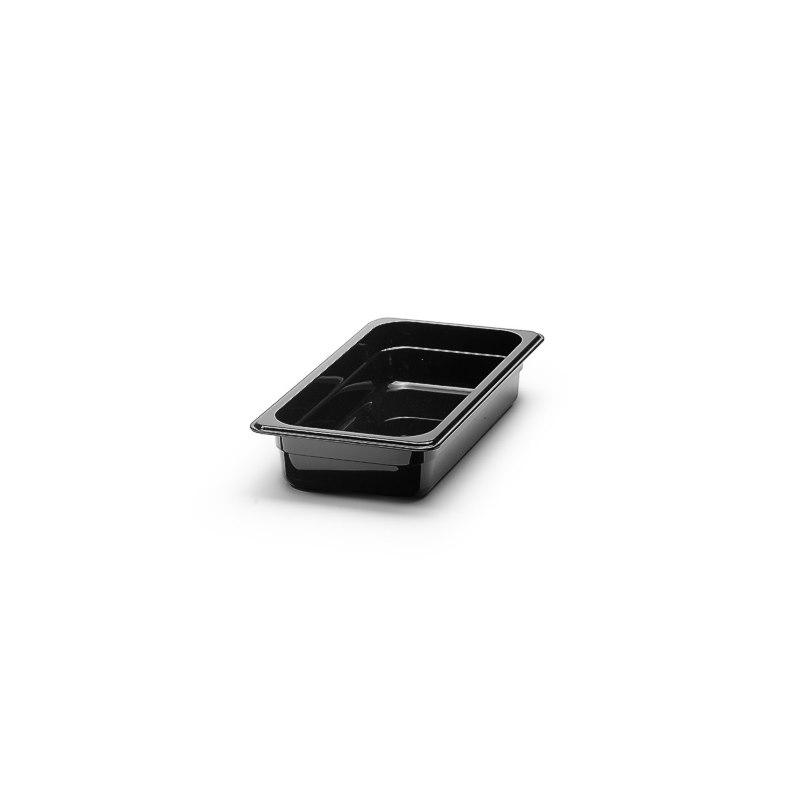 Polycarbonat kantin, GN 1/3, 65 mm, svart