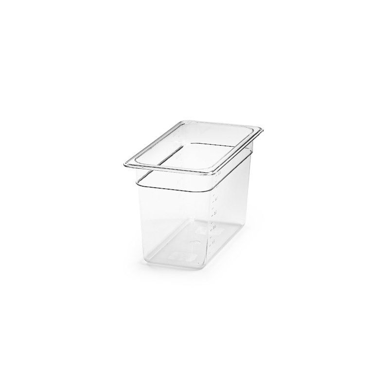 Polycarbonat kantin, GN 1/3, 200 mm, transparent