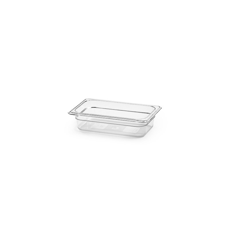 Kantin Polycarbonat, GN 1/4, 65 mm, transparent